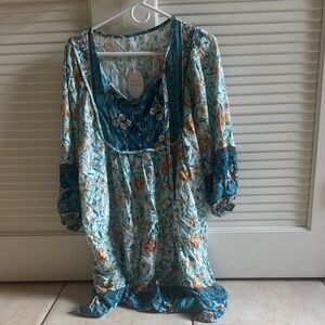 Floral Bohemian Dress coverup